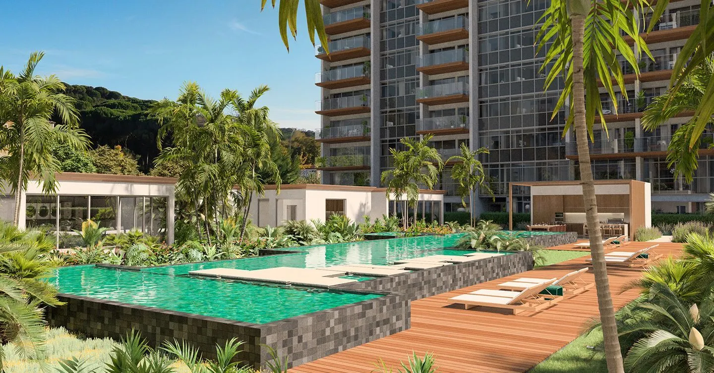 Apartamento T3 com vista piscina, inserido no condomínio fechado Monview