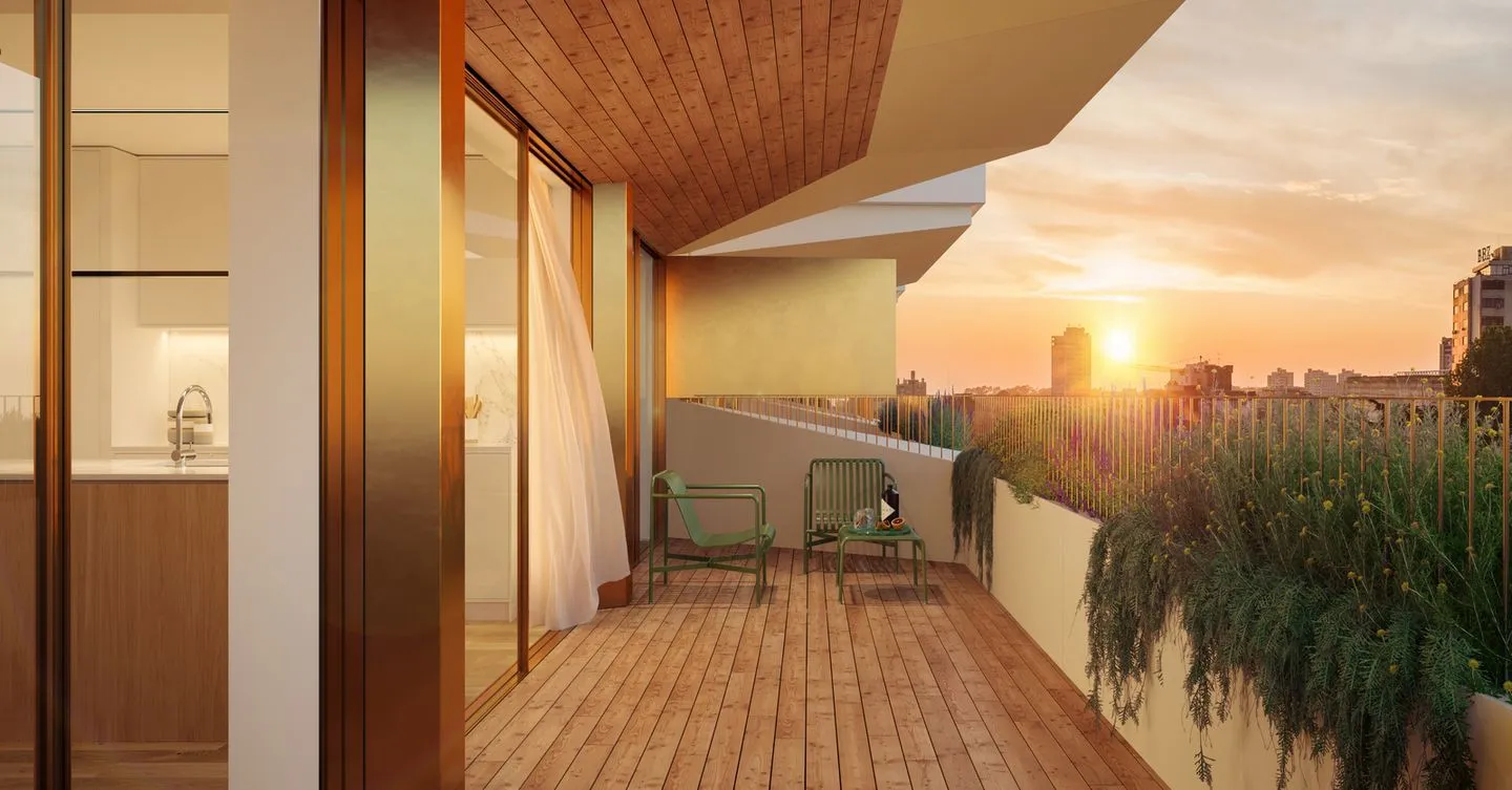 Apartamento T2 com 2 varandas na Avenida da Boavista