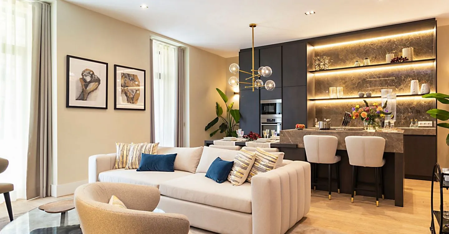 Apartamento com 1 quarto e 2 banheiros