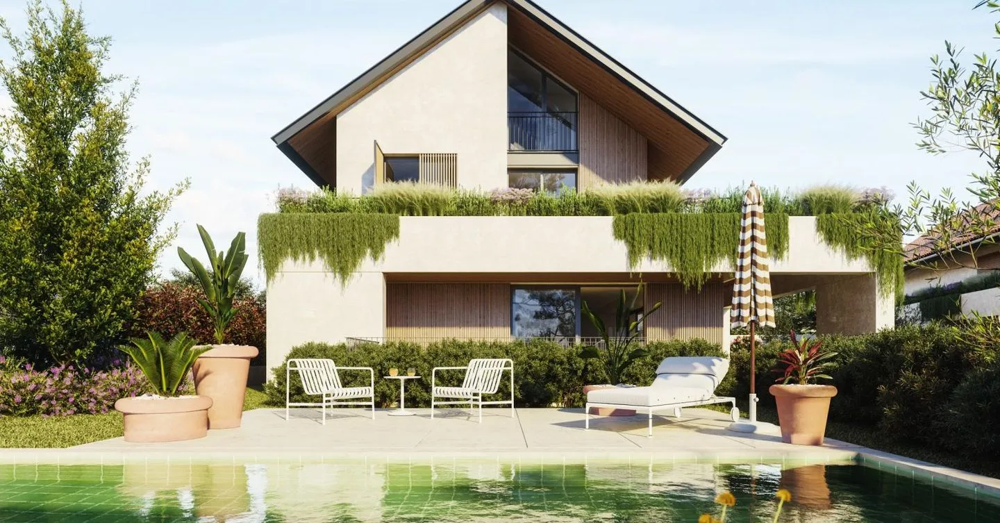 Moradia T4 com jardim, piscina e estacionamento no Estoril