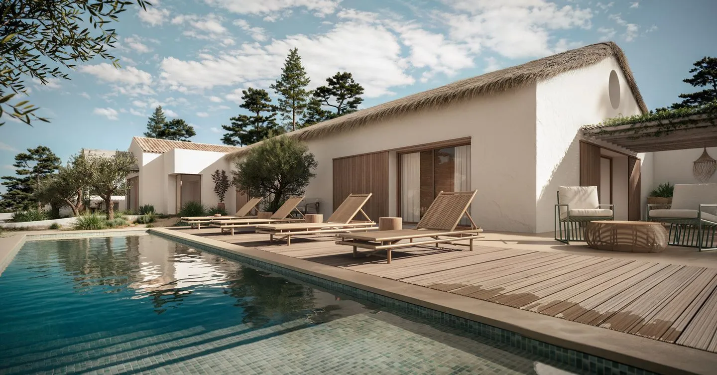 Moradia T4 em construção, na Praia do Pego inserida em lote com 897m2.