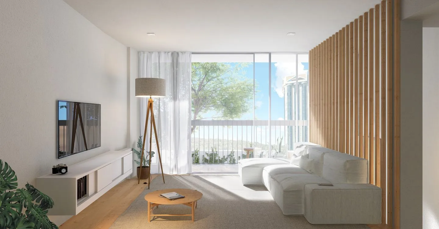 Apartamento T1 com varanda e vista, nas Amoreiras